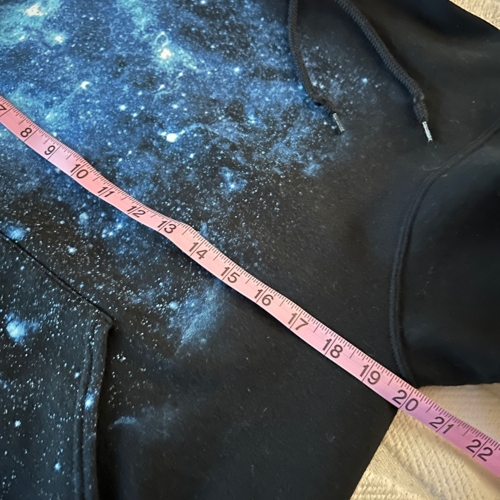 EUC Tony Hawk Black and Blue Cosmic Sweatshirt size Small Y2K streetwear classic - Picture 6 of 9